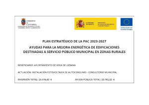 INSTALACION FOTOVOLTAICA DE AUTOCONSUMO EN CONSULTORIO MUNICIPAL- PLAN ESTRATEGICO PAC 2023-2027